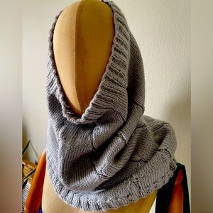 Versatile, Handmade Neck Warmer!  Lovely grey knit💕. NWOT!